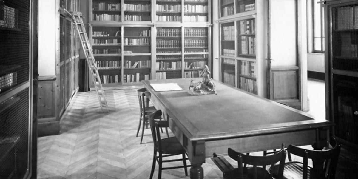 Foto storica della Biblioteca d'Istituto