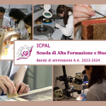 Collage di foto di studenti della SAF ICPAL che effettuano interventi di restauro